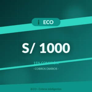 iECO - Plan 1000 al 15%  para cobros diarios