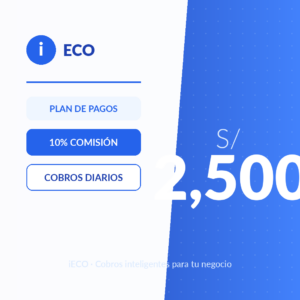 iECO – Plan 2500 al 10% para cobros diarios